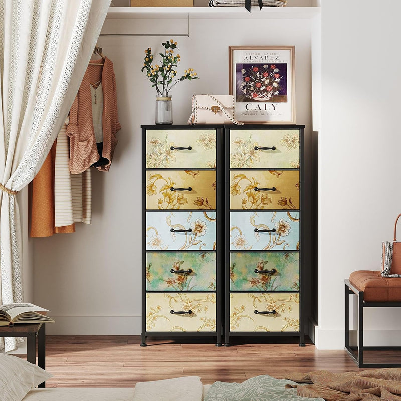 Chest of Drawers Bedroom with 4 and Flower