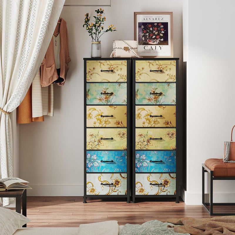 Chest of Drawers Bedroom with 4 and Flower