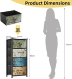 Chest of Drawers Bedroom with 5 Tall Fabric