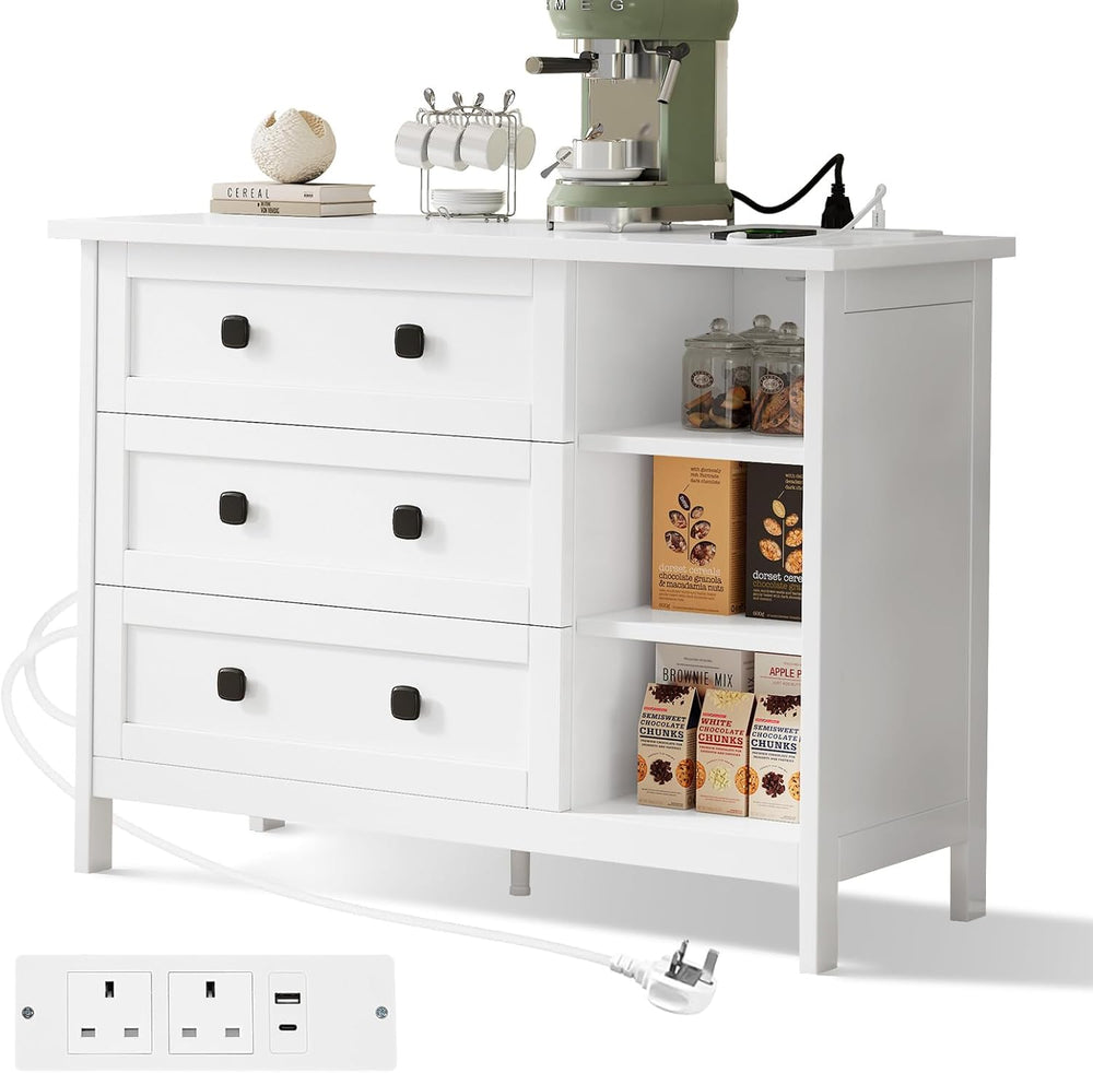Chest of Drawers Bedroom with Charging Station 3
