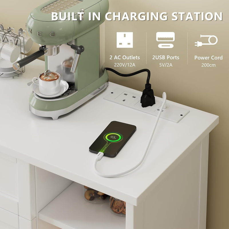 Chest of Drawers Bedroom with Charging Station 3
