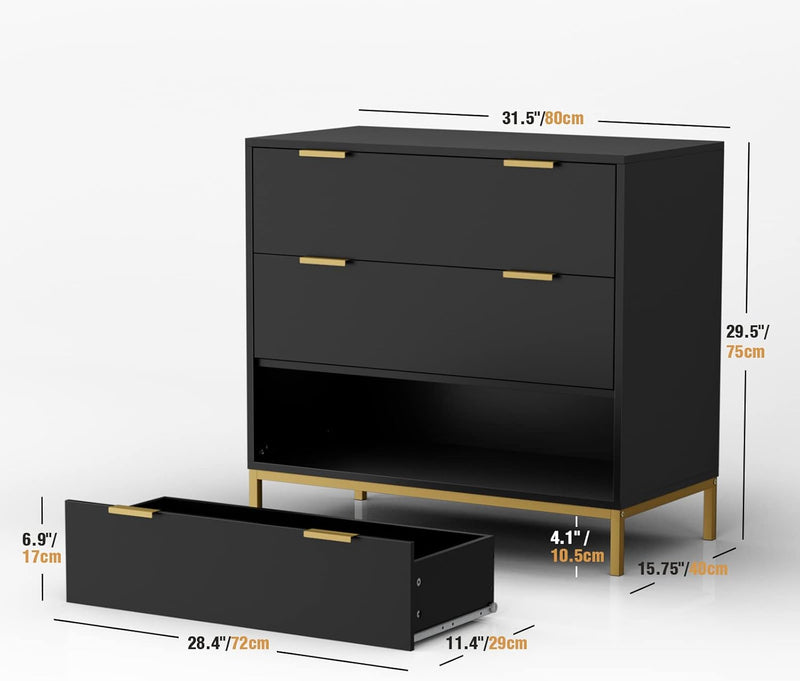 Chest of Drawers Bedroom Wooden 3 Dresser