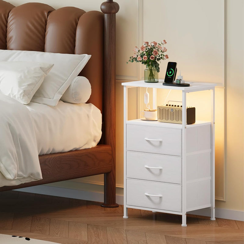 Chest of Drawers Charging Station LED 3 Set
