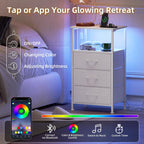 Chest of Drawers Charging Station LED 3 Set
