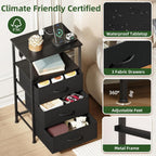 Chest of Drawers Charging Station LED 3 Set