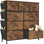 Chest of Drawers Dresser for Bedroom with 10