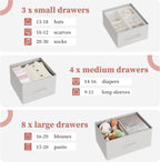 Chest of Drawers Dresser for Bedroom with 15