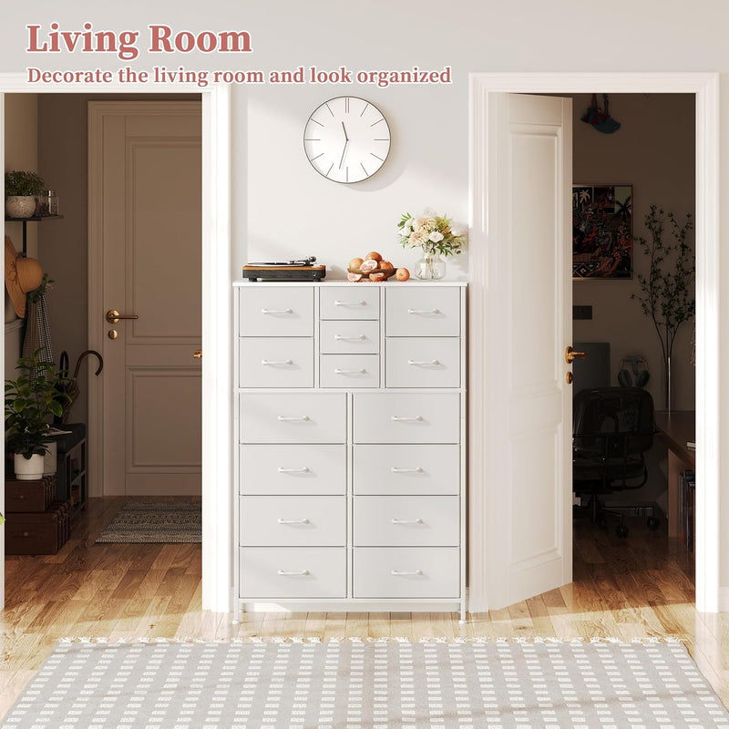 Chest of Drawers Dresser for Bedroom with 15