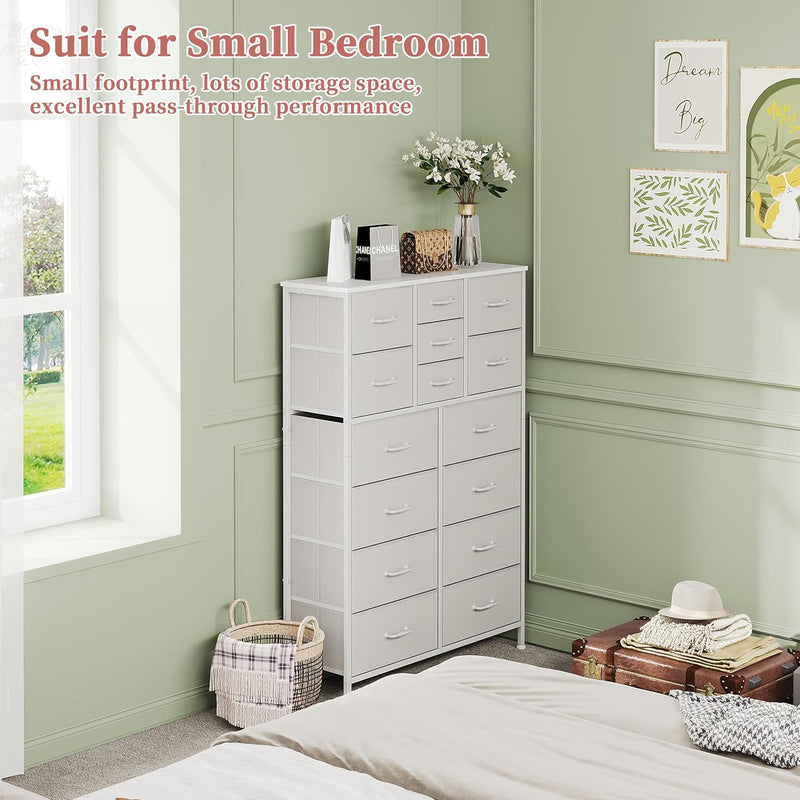Chest of Drawers Dresser for Bedroom with 15