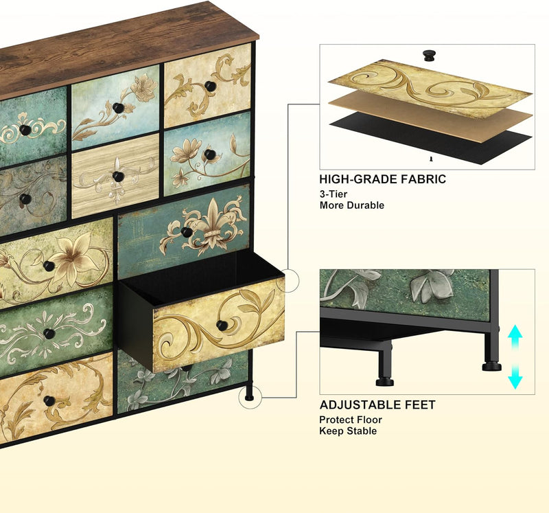 Chest of Drawers Dresser for Bedroom with 7