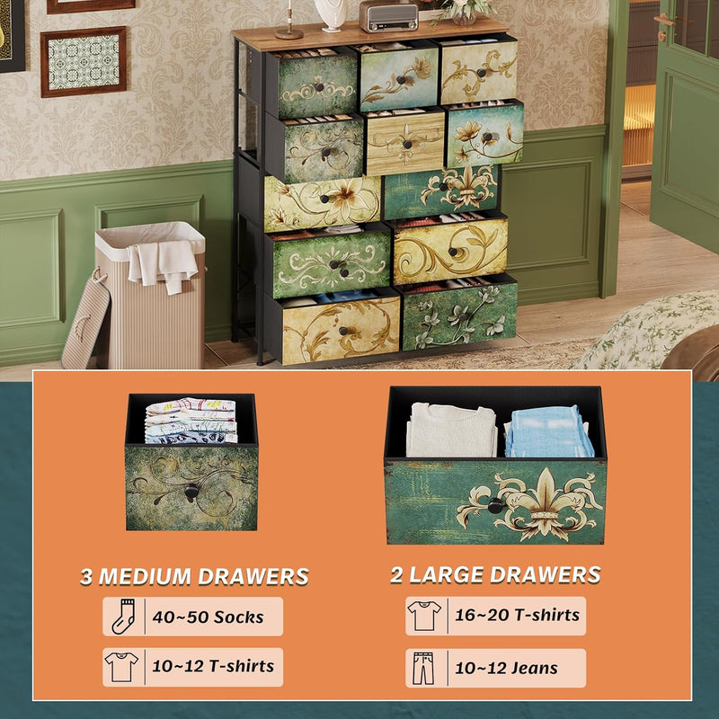 Chest of Drawers Dresser for Bedroom with 7