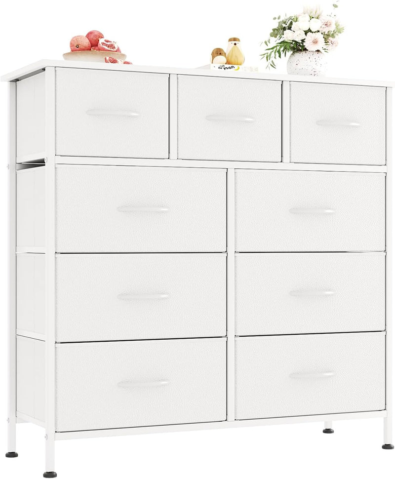 Chest of Drawers Dresser for Bedroom with 9