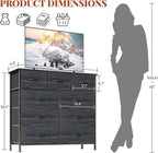 Chest of Drawers Dresser for Bedroom with 9