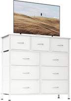 Chest of Drawers Dresser for Bedroom with 9