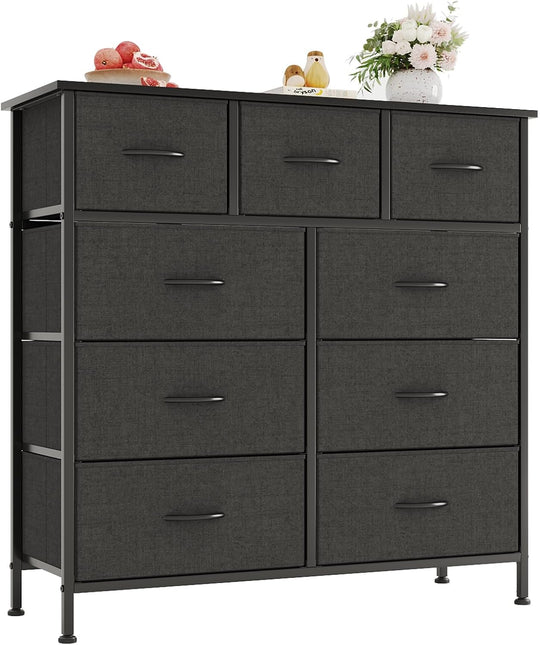 Chest of Drawers Dresser for Bedroom with 9