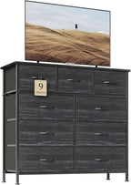 Chest of Drawers Dresser for Bedroom with 9