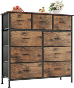 Chest of Drawers Dresser for Bedroom with 9