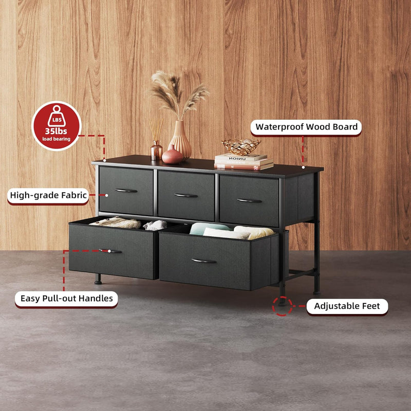 Chest of Drawers Dresser for Bedroom with 9