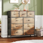 Chest of Drawers Dresser for Bedroom with 9