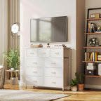 Chest of Drawers Dresser for Bedroom with 9