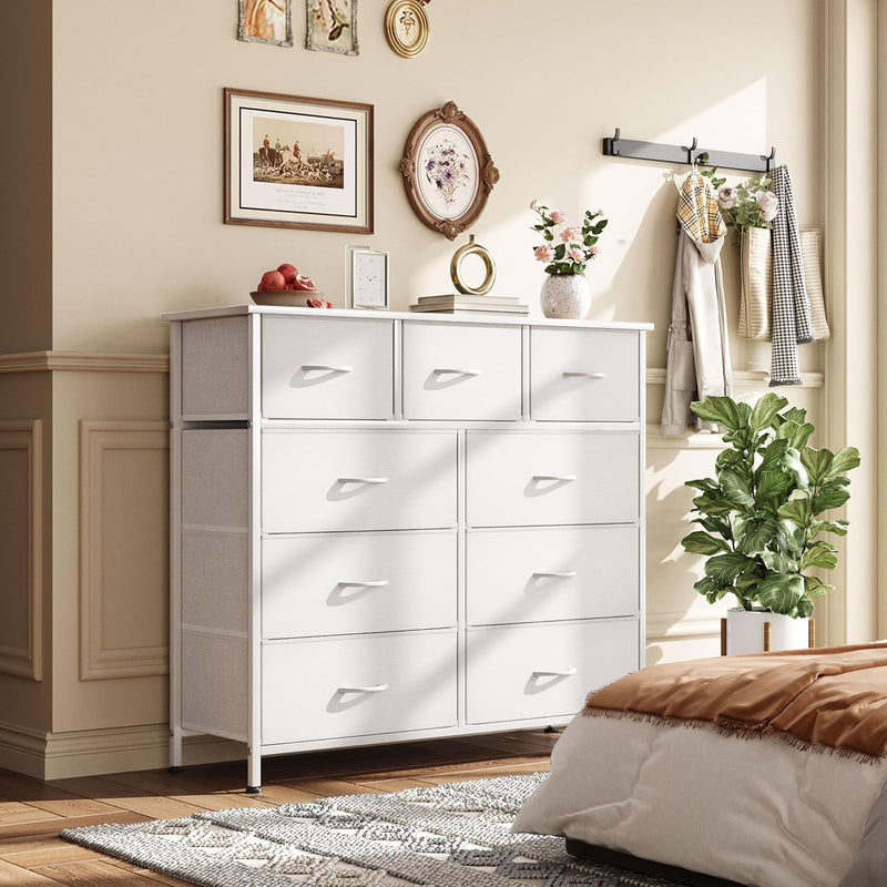 Chest of Drawers Dresser for Bedroom with 9