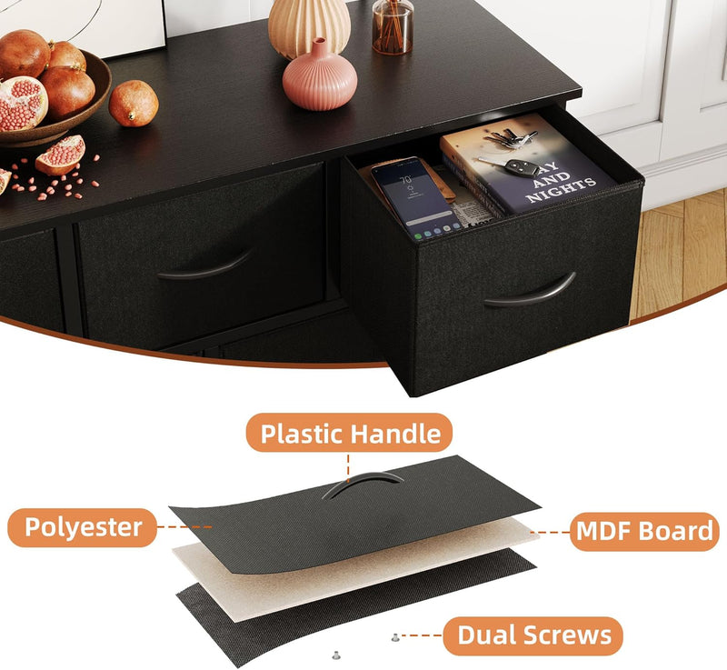 Chest of Drawers Dresser for Bedroom with 9