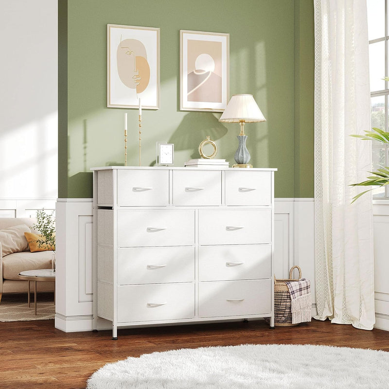 Chest of Drawers Dresser for Bedroom with 9