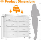 Chest of Drawers Fabric Dresser for Bedroom