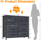 Chest of Drawers Fabric Dresser for Bedroom