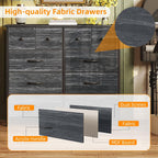 Chest of Drawers Fabric Dresser for Bedroom