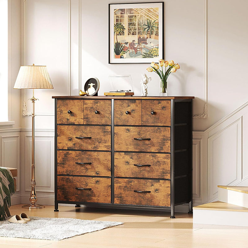 Chest of Drawers Fabric Dresser for Bedroom