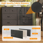 Chest of Drawers Fabric Dresser for Bedroom