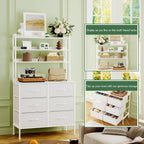Chest of Drawers Fabric Dresser with 6 Tall