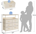 Chest of Drawers Fabric Storage 6 Unit