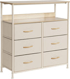 Chest of Drawers Fabric Storage 6 Unit
