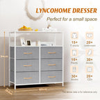 Chest of Drawers Fabric Storage 6 Unit
