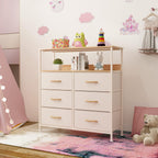 Chest of Drawers Fabric Storage 6 Unit