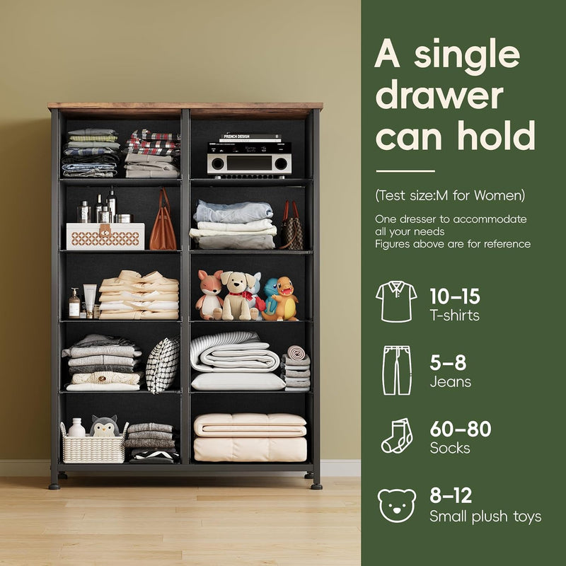 Chest of Drawers for Bedroom 10 Drawer