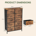 Chest of Drawers for Bedroom 10 Drawer