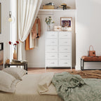 Chest of Drawers for Bedroom 10 Drawer Fabric