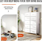 Chest of Drawers for Bedroom 10 Drawer Fabric
