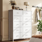 Chest of Drawers for Bedroom 10 Drawer Fabric