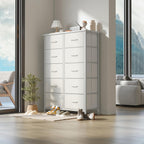 Chest of Drawers for Bedroom 10 Drawer Fabric
