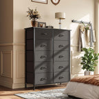 Chest of Drawers for Bedroom 10 Drawer Fabric