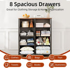 Chest of Drawers for Bedroom 10 Drawer Tall