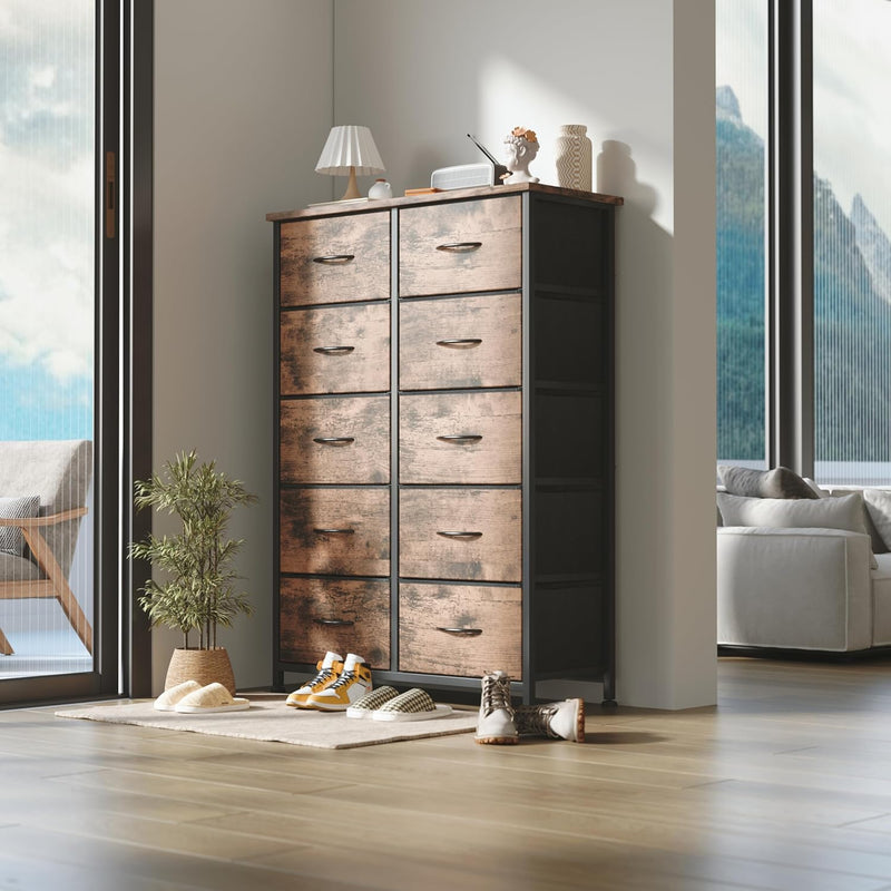 Chest of Drawers for Bedroom 10 Drawer Tall