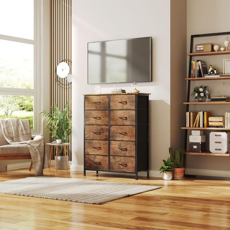Chest of Drawers for Bedroom 10 Drawer Tall