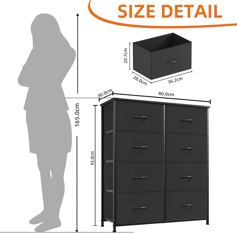 Chest of Drawers for Bedroom 10 Fabric Tall