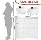 Chest of Drawers for Bedroom 7 Fabric
