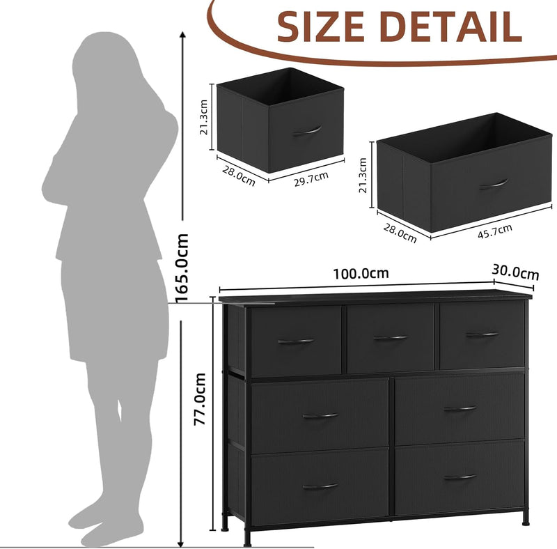 Chest of Drawers for Bedroom 9 Fabric